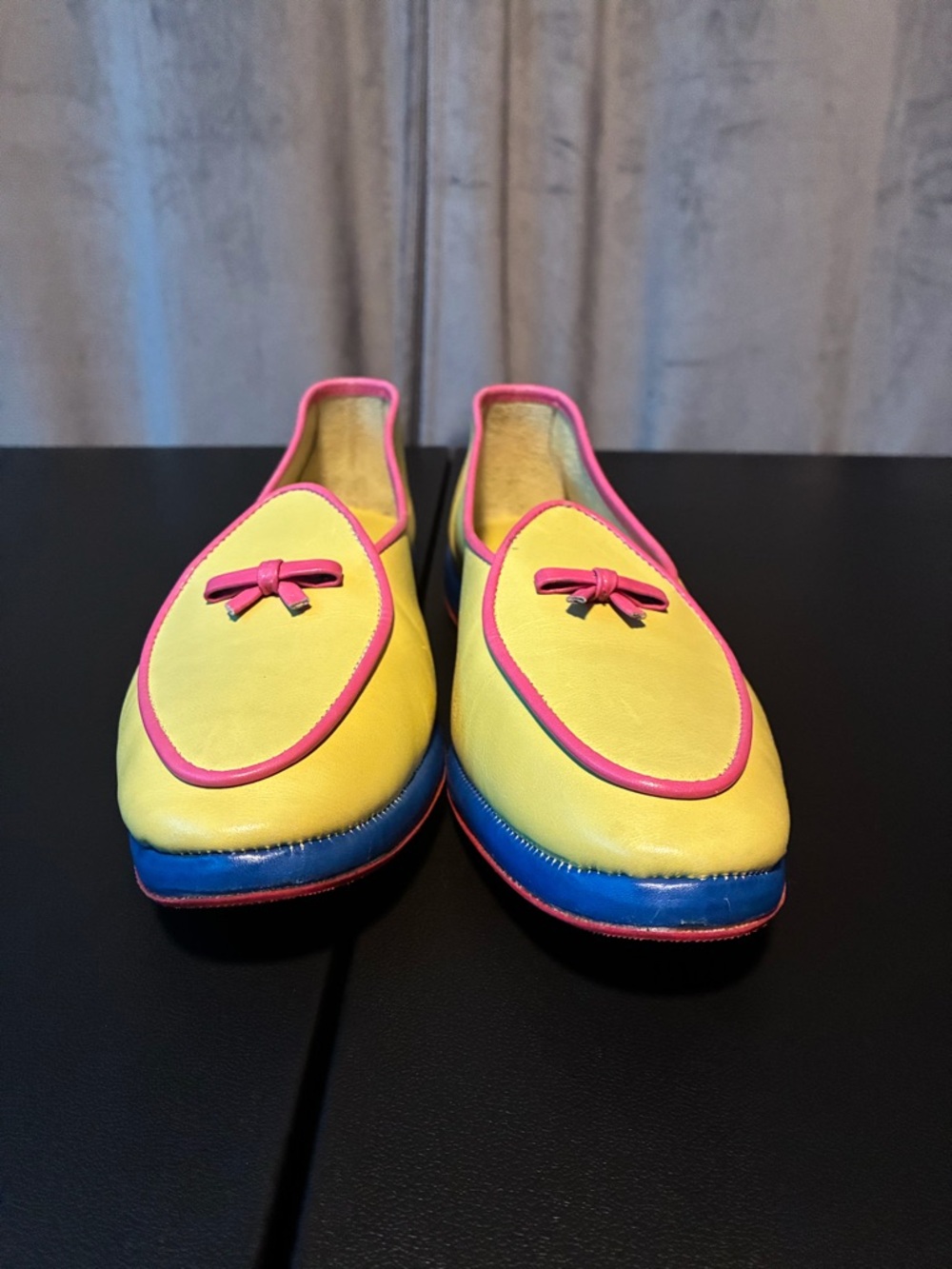 Yellow & Pink Belgian Shoes Midinette 7 Medium